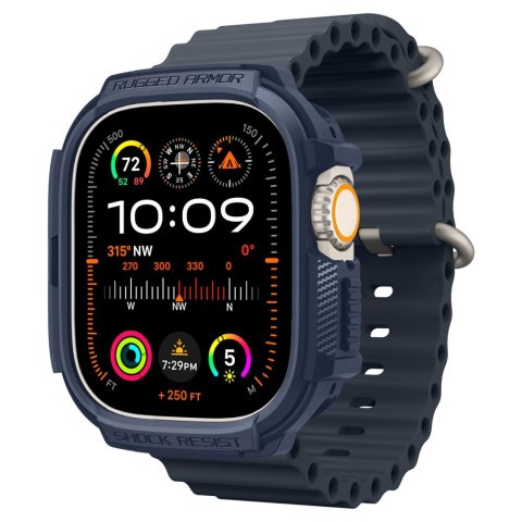 Etui ochronne na Apple Watch Ultra 1 / 2 Rugged Armor 49 mm - granatowe Etui ochronne na Apple Watch Ultra 1 / 2 Rugged Armor 49 mm - granatowe