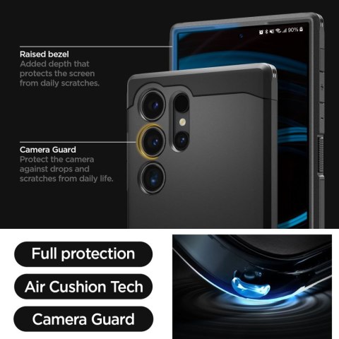 Etui ochronne na Samsung Galaxy S24 Ultra Tough Armor - czarne Etui ochronne na Samsung Galaxy S24 Ultra Tough Armor - czarne