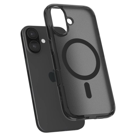 Etui pokrowiec na iPhone 16e Ultra Hybrid T MagSafe - półprzezroczysto czarne Etui pokrowiec na iPhone 16e Ultra Hybrid T MagSafe - półprzezroczysto czarne