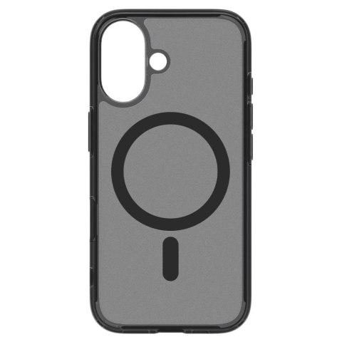 Etui pokrowiec na iPhone 16e Ultra Hybrid T MagSafe - półprzezroczysto czarne Etui pokrowiec na iPhone 16e Ultra Hybrid T MagSafe - półprzezroczysto czarne