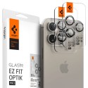 Osłona aparatu na iPhone 14 Pro / Pro Max / 15 Pro / Pro Max tytan naturalny - 2 szt.