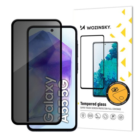 Szkło hartowane prywatyzujące na Samsung Galaxy A55 z filtrem anti-spy Privacy Glass Szkło hartowane prywatyzujące na Samsung Galaxy A55 z filtrem anti-spy Privacy Glass