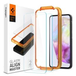 Szkło hartowane z ramką montażową na Samsung Galaxy A35 Glas tR AlignMaster - 2 szt.