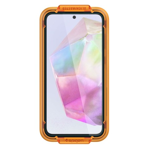 Szkło hartowane z ramką montażową na Samsung Galaxy A35 Glas tR AlignMaster - 2 szt. Szkło hartowane z ramką montażową na Samsung Galaxy A35 Glas tR AlignMaster - 2 szt.