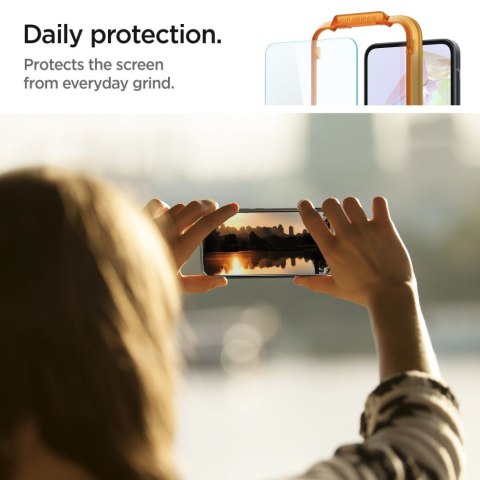 Szkło hartowane z ramką montażową na Samsung Galaxy A35 Glas tR AlignMaster - 2 szt. Szkło hartowane z ramką montażową na Samsung Galaxy A35 Glas tR AlignMaster - 2 szt.