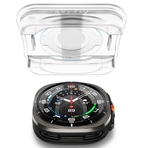 Szkło hartowane z ramką montażową na Samsung Galaxy Watch Ultra 47 mm - 2 szt. Szkło hartowane z ramką montażową na Samsung Galaxy Watch Ultra 47 mm - 2 szt.