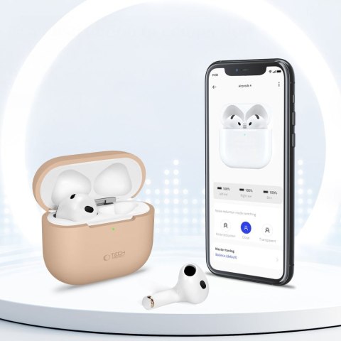 Etui ochronne silikonowe na słuchawki Apple AirPods 4 - szare Etui ochronne silikonowe na słuchawki Apple AirPods 4 - szare
