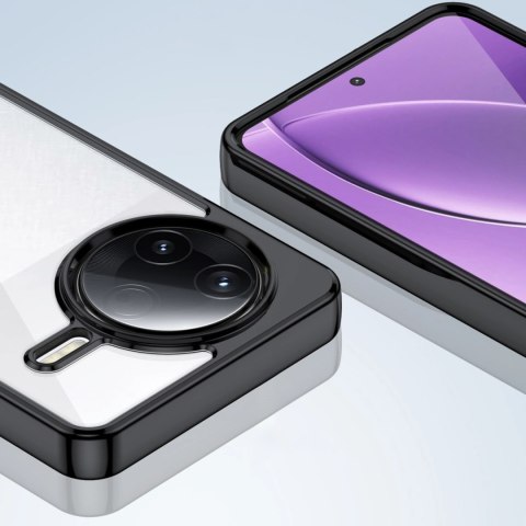 Etui z żelową ramką na Xiaomi Poco F7 Ultra Outer Space Case - czarne Etui z żelową ramką na Xiaomi Poco F7 Ultra Outer Space Case - czarne