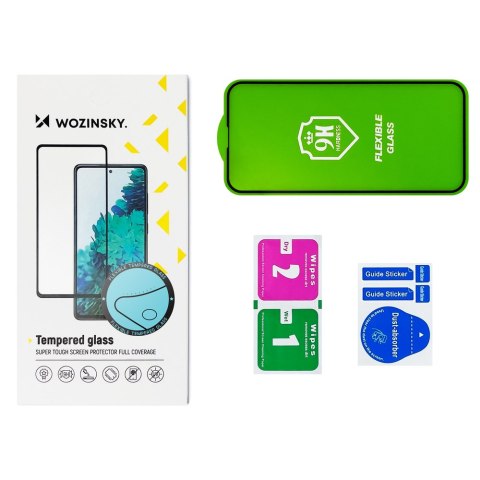 Folia szklana szkło hartowane z ramką do iPhone 14 Plus / 13 Pro Max Full Cover Flexi Nano - przezroczysty Folia szklana szkło hartowane z ramką do iPhone 14 Plus / 13 Pro Max Full Cover Flexi Nano - przezroczysty