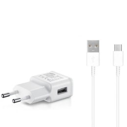Ładowarka sieciowa Samsung USB-A 15W z kablem USB-A - USB-C - biała