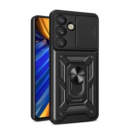 Pancerne etui z podstawką osłoną aparatu na OnePlus 13 5G Hybrid Armor Camshield - czarne