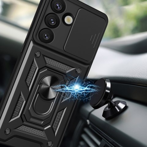 Pancerne etui z podstawką osłoną aparatu na OnePlus 13 5G Hybrid Armor Camshield - czarne Pancerne etui z podstawką osłoną aparatu na OnePlus 13 5G Hybrid Armor Camshield - czarne
