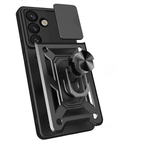 Pancerne etui z podstawką osłoną aparatu na OnePlus Nord 4 5G Hybrid Armor Camshield - czarne Pancerne etui z podstawką osłoną aparatu na OnePlus Nord 4 5G Hybrid Armor Camshield - czarne