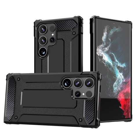 Pancerne hybrydowe etui na Xiaomi Redmi Note 14 Pro+ 5G Hybrid Armor - czarne Pancerne hybrydowe etui na Xiaomi Redmi Note 14 Pro+ 5G Hybrid Armor - czarne
