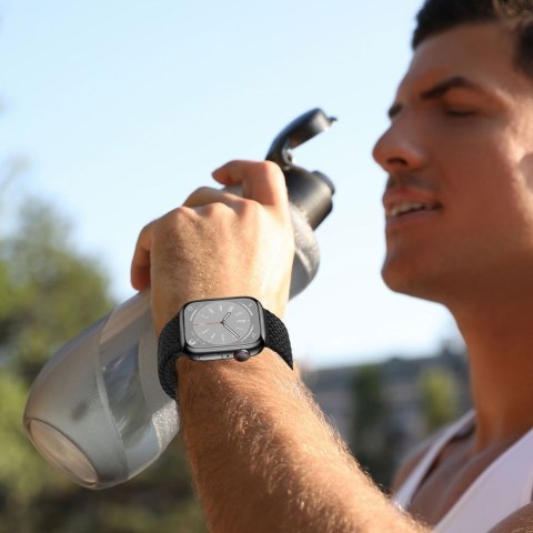 Pasek pleciony na Apple Watch 44 / 45 / 46 / 49 mm - szary Pasek pleciony na Apple Watch 44 / 45 / 46 / 49 mm - szary
