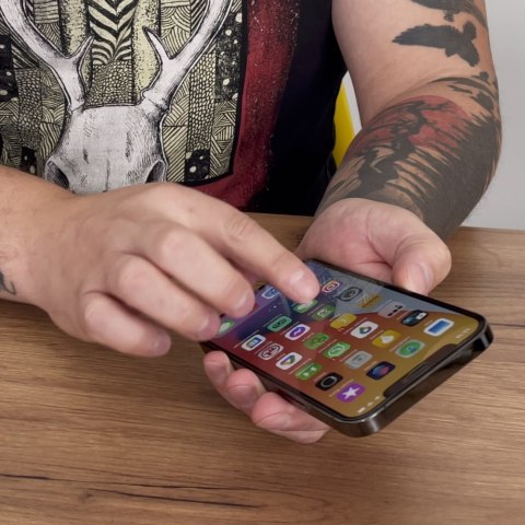 Szkło hartowane do iPhone 14 Plus / 13 Pro Max na cały ekran z ramką Case Friendly czarny - 2 szt. Szkło hartowane do iPhone 14 Plus / 13 Pro Max na cały ekran z ramką Case Friendly czarny - 2 szt.