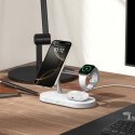 3w1Ładowarka indukcyjna na smartfon słuchawki smartwatch z MagSafe - biała