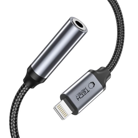 Adapter przejściówka iPhone Lightning - mini jack 3.5mm - czarny Adapter przejściówka iPhone Lightning - mini jack 3.5mm - czarny