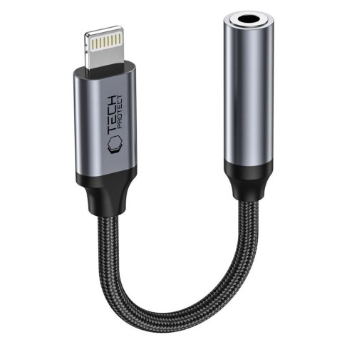 Adapter przejściówka iPhone Lightning - mini jack 3.5mm - czarny Adapter przejściówka iPhone Lightning - mini jack 3.5mm - czarny
