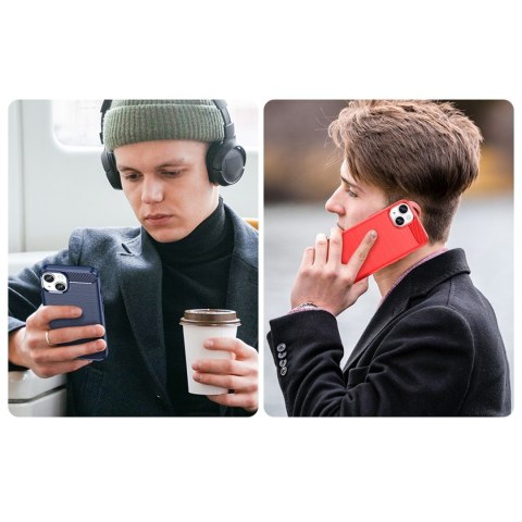 Etui elastyczny żelowy pokrowiec na tył plecki do iPhone 14 Plus Carbon Case - czarny Etui elastyczny żelowy pokrowiec na tył plecki do iPhone 14 Plus Carbon Case - czarny