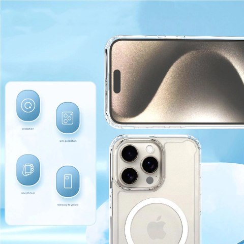 Etui pokrowiec na iPhone 16 Clear Corner Case MagSafe - przezroczyste Etui pokrowiec na iPhone 16 Clear Corner Case MagSafe - przezroczyste