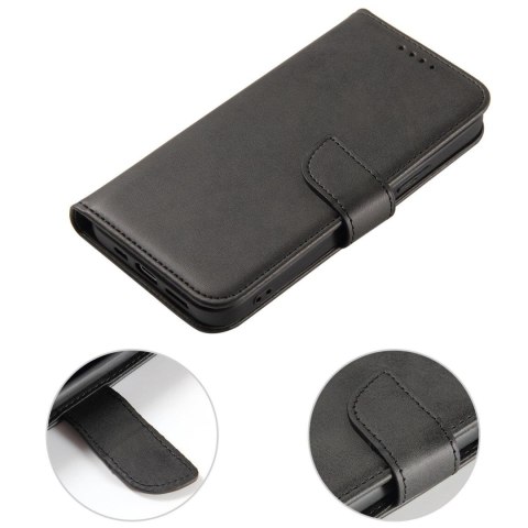 Etui pokrowiec z klapką portfel podstawka na Samsung Galaxy S23+ Magnet Case - czarny Etui pokrowiec z klapką portfel podstawka na Samsung Galaxy S23+ Magnet Case - czarny