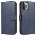 Etui pokrowiec z klapką portfel podstawka na Samsung Galaxy S23+ Magnet Case - niebieskie