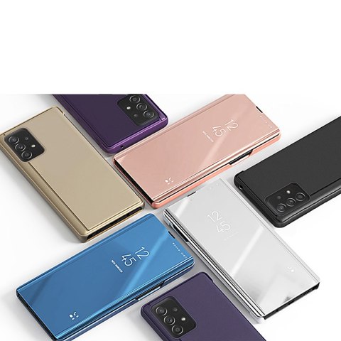 Futerał etui z klapką do Samsung Galaxy A73 Clear View Case - czarny Futerał etui z klapką do Samsung Galaxy A73 Clear View Case - czarny