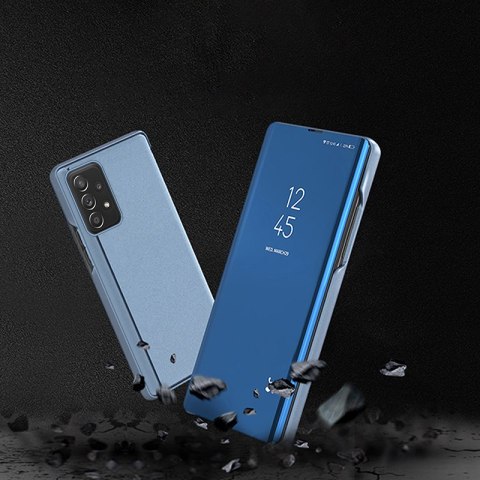 Futerał etui z klapką do Samsung Galaxy A73 Clear View Case - czarny Futerał etui z klapką do Samsung Galaxy A73 Clear View Case - czarny