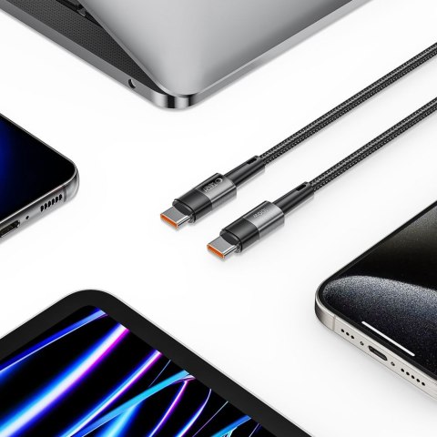 Kabel przewód USB-C PD 100W 5A 3m - szary Kabel przewód USB-C PD 100W 5A 3m - szary