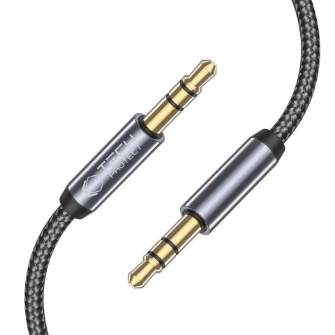 Kabel przewód audio AUX mini jack 3.5mm 1.5m - czarny Kabel przewód audio AUX mini jack 3.5mm 1.5m - czarny
