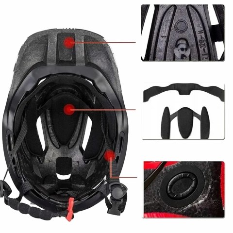 Kask rowerowy dziecięcy z odpinaną szczęką rozmiar M - fioletowo-różowy Kask rowerowy dziecięcy z odpinaną szczęką rozmiar M - fioletowo-różowy