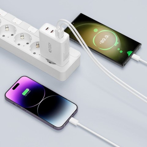 Ładowarka sieciowa GaN 3x USB-C PD USB-A QC 100W- czarna Ładowarka sieciowa GaN 3x USB-C PD USB-A QC 100W- czarna
