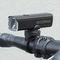 Lampka rowerowa przednia 1000 lm z kablem USB-C - USB-A - czarna