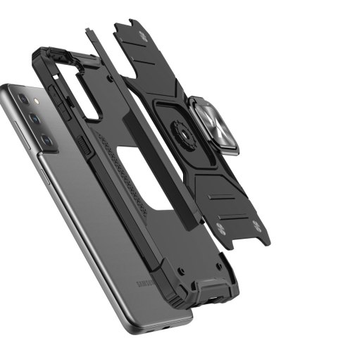 Pancerne hybrydowe etui z magnetycznym uchwytem do Samsung Galaxy S22+ Ring Armor - czarny Pancerne hybrydowe etui z magnetycznym uchwytem do Samsung Galaxy S22+ Ring Armor - czarny