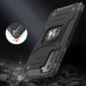 Pancerne hybrydowe etui z magnetycznym uchwytem do Samsung Galaxy S22+ Ring Armor - czarny