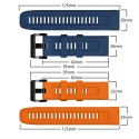 Pasek na Garmin Fenix 3 / 5X / 3HR / 5X Plus / 6X / 6X Pro / 7X IconBand - granatowy