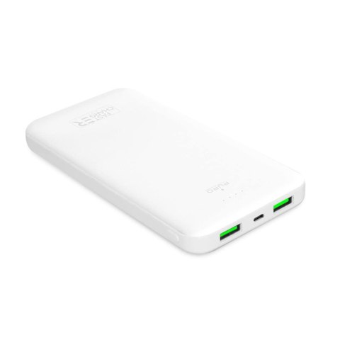 Powerbank 10000mAh USB-A USB-C 12W - biały Powerbank 10000mAh USB-A USB-C 12W - biały