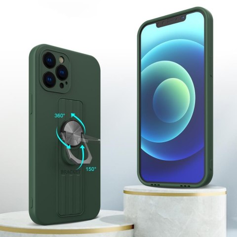 Silikonowe etui z uchwytem na palec i podstawką do Xiaomi Poco M4 Pro 5G Ring Case - czarny Silikonowe etui z uchwytem na palec i podstawką do Xiaomi Poco M4 Pro 5G Ring Case - czarny
