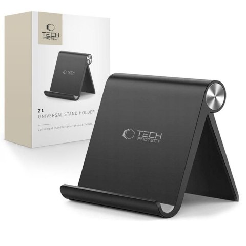 Stojak podstawka uniwersalna na smartfon tablet - czarna Stojak podstawka uniwersalna na smartfon tablet - czarna