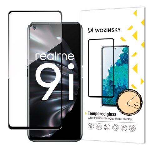 Szkło hartowane do Oppo A76 / Oppo A36 / Realme 9i na cały ekran z ramką - czarny Szkło hartowane do Oppo A76 / Oppo A36 / Realme 9i na cały ekran z ramką - czarny