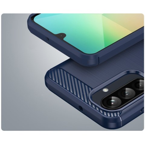 Etui silikonowe na Samsung Galaxy A26 Carbon Case - niebieskie Etui silikonowe na Samsung Galaxy A26 Carbon Case - niebieskie
