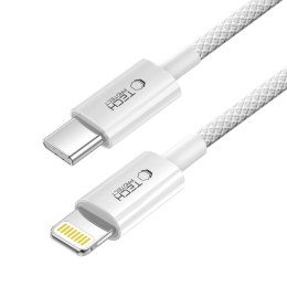 Kabel przewód USB-C - iPhone Lightning PD 27W 3A 100 cm - szary