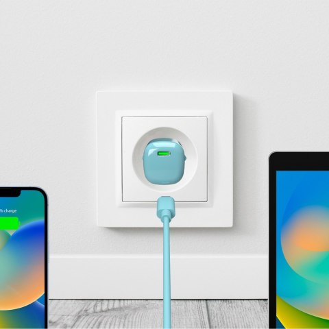 Ładowarka sieciowa USB-C GaN 20W - zielona Ładowarka sieciowa USB-C GaN 20W - zielona