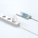 Ładowarka sieciowa USB-C z kablem USB-C PD 20W - biała
