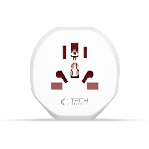Przejściówka adapter podróżny UK/US/AU/FI/CN-1/CN-2 do EU - biały Przejściówka adapter podróżny UK/US/AU/FI/CN-1/CN-2 do EU - biały