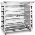 Rożen gazowy opiekacz do 25 kurczaków 5 szpikulców propan-butan 25 kW
