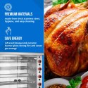 Rożen gazowy opiekacz do 30 kurczaków 6 szpikulców 2 szuflady na kółkach 40 kW
