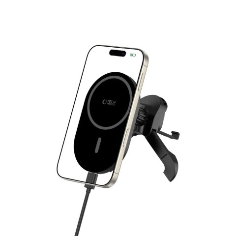 Uchwyt samochodowy magnetyczny do smartfona na kratkę wentylacyjną MagSafe - czarny Uchwyt samochodowy magnetyczny do smartfona na kratkę wentylacyjną MagSafe - czarny