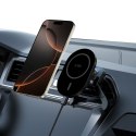 Uchwyt samochodowy magnetyczny do smartfona na kratkę wentylacyjną MagSafe - czarny